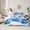 Blue White, variant on jejeloiu Christmas Snowflake Twin Bedding Sets 7-Piece,Xmas Theme Bedding Comforter Set,White Blue Sheet Sets For Child,Microfiber Bedroom Decor Reversible