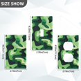thumbnail image 7 of Yayeee Duplex Wall Plate 1-Gang 4.5"x2.7" Home Receptacle Light Switch Decorative Outlet Cover, Green Camouflage Pattern, 7 of 7