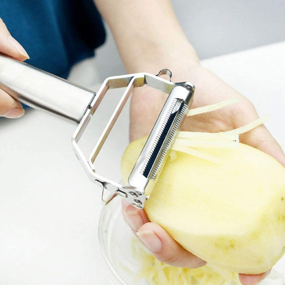 Zittop Stainless Double Sided Blade Multi-functional Peeler Vegetable  Peeler Double Planing Grater Kitchen Accessories Cooking Tools