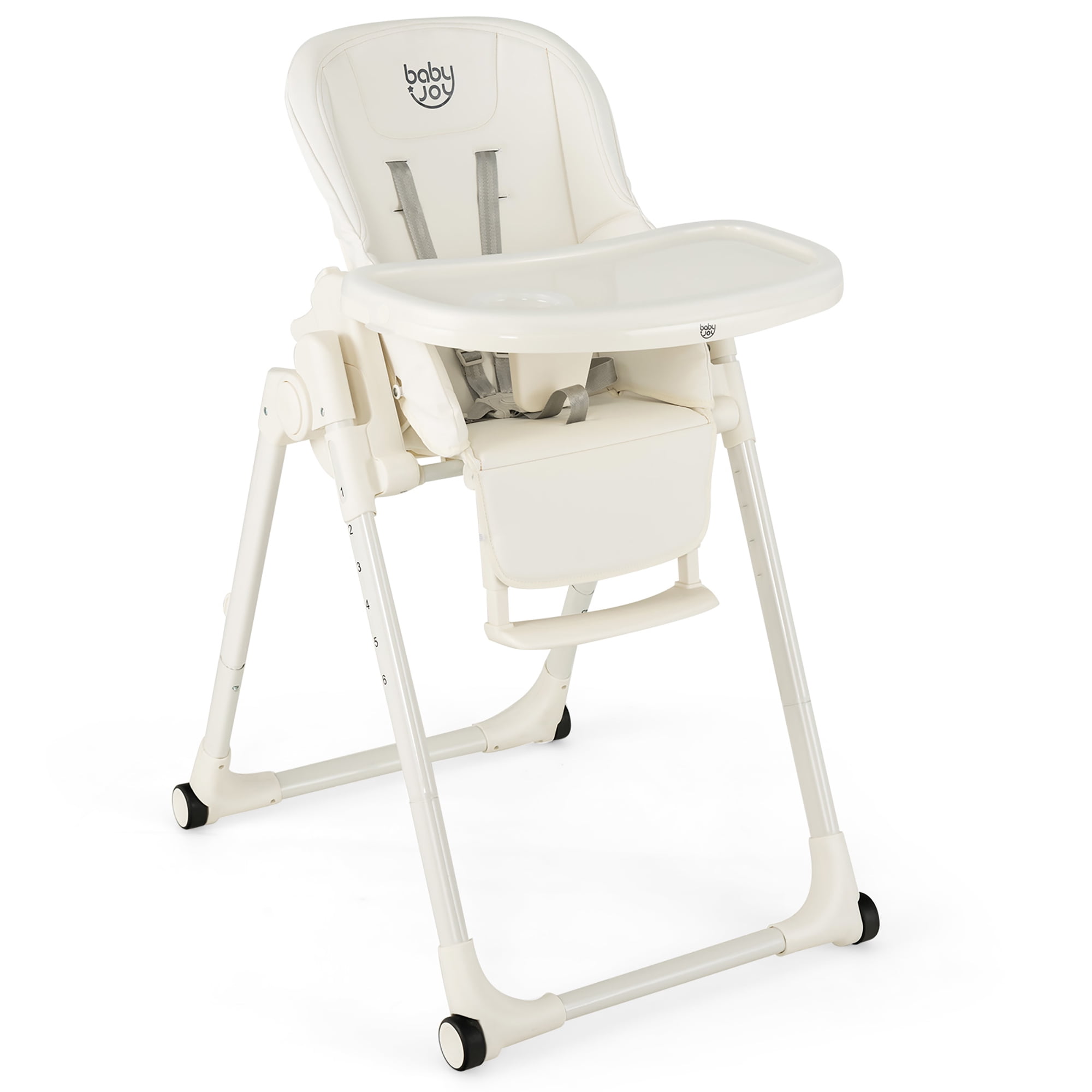 Babyjoy 4in1 Foldable Baby High Chair Height Adjustable Feeding Chair