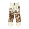 thumbnail image 6 of Daiia Train Men's Sleep Pant with Pockets and Drawstring,Pajama Pants-Large, 6 of 9