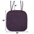 thumbnail image 4 of Memory Foam Honeycomb Non-Slip Chair Cushion Pad with Ties 2 Pack - Eggplant, 4 of 5