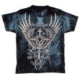 thumbnail image 2 of Camiseta de cuello de la tripulación cruzada voladora de los hombres konflicos - Negro - Pequeño Konflic Camiseta de manga corta, 2 of 2