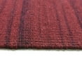 thumbnail image 5 of Rugsotic Carpets Eco-Friendly Woven Hand Woven Kilim Flat Weave Dark Red Solid Area Rug, 6'x6' Square, Antimicrobial, 5 of 9