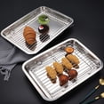 thumbnail image 4 of Stainless Steel Filter Rack Grill Oven Heavy Duty Heat Resistant Cooling Rack Easy to Clean Dishwasher Safe Strainer Rack for Baking Barbecue, 4 of 7