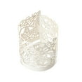 thumbnail image 4 of Efavormart 20 PC Laser Cut White Candle Decorative Wraps Votive Holder Foil Wraps Tea Light Wraps, 4 of 10
