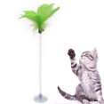 thumbnail image 4 of 2PCS Cat Feather Teaser Suction Cup Spring Bell Cat Training Toy Pet Teaser Toy, 4 of 10