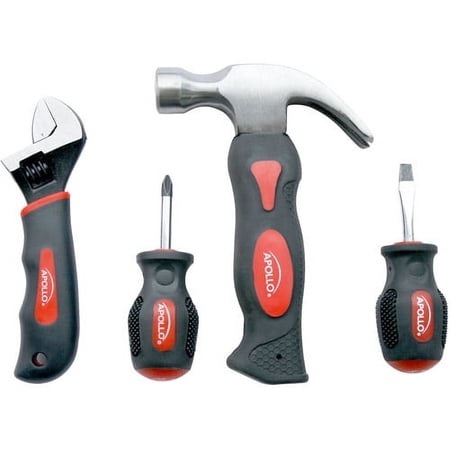 UPC: 0884540001891 | Apollo Tools DT0240 4-Piece Stubby Tool Set
