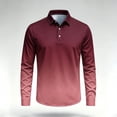 thumbnail image 5 of NominalSnug Mens Golf Shirts Long Sleeve Gradient Color Collared Athletic Pullover Tops, 5 of 8