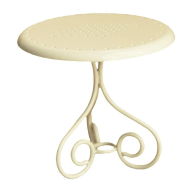 Mesa de casa de muñecas, muebles de casa de muñecas, regalo para niños, juguete de hierro, mesa de arte, simulación de escritorio de restaurante para