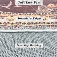 thumbnail image 3 of SUSUZI 5.3' x 7.5' Boho Area Rug – Washable Low Pile (0.4") Non Slip Carpet for Living Room Bedroom Dining Room, Retro Floral Premium Polyester Rug, 3 of 6