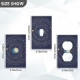 thumbnail image 7 of Yayeee Duplex Wall Plate 1-Gang 4.5"x2.7" Home Receptacle Light Switch Decorative Outlet Cover, Beige Cat Planet, 7 of 7