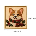 thumbnail image 2 of ARVELLIA DIY Christmas Pearl Painting Kit with Frame, Cute Corgi Dog with Scarf Holiday Portrait Beaded Art Craft Set for Adults and Beginners, Handmade Wall Decor Gift (7.8x7.8in), 2 of 5