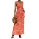 thumbnail image 3 of Txlixc Vestido de verano femenino sin mangas vestido de leopardo de cuello V profundo con bolsillos Txlixc moda, 3 of 8