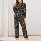 thumbnail image 2 of Balery Colorful Geometric Figures Conjunto de Pijama con Estampado para Mujer, Conjunto de Dos Piezas con Manga Larga, Ropa de Dormir Suave con Bolsillos, Pijamas Cómodos-Small, 2 of 7