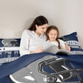 thumbnail image 5 of Homewish Rugby Game Lovers Full Size Comforter Sets,Football Sport City Bedding Comforter Set,Grey White Blue Bedding Sets For Teens,Breathable Home Decor Reversible,3-Piece, 5 of 8