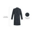 thumbnail image 5 of Panda Uniform by HeedFit Unisex 40" Lab Coat, 5XL, Charcoal, 5 of 7