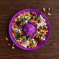 thumbnail image 6 of Halloween Party Supplies, Witch Halloween Decorations Purple Candy Dish, Halloween Candy Sculpted Piece Witch Hat Design, Plastic Halloween Serving Platter 14X9 Inch, Functional, 6 of 8