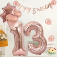 thumbnail image 5 of Rose Gold 30th Birthday Decoration Set Happy Birthday Banner Balloons 30 Years Old Birthday Party Supplies Helium Balloons Number 30 Balloons Latex Balloon Foil Balloon, 30th Birthday Party Balloons, 5 of 5