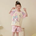 2024 Kawaii My Melody Cinnamoroll Children Pajama Sets Girl Short