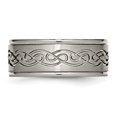 thumbnail image 3 of Titanium 9mm Ring Wedding Man Designed  For Dad Mens  For Him, 3 of 10