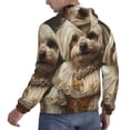 thumbnail image 6 of Fotbe Men's Hoodie with Regal Dog In Royal Attire Pattern - Kangaroo Pocket Pullover Hooded Sweatshirt, Perfect for Daily Wear, Travel, and Home-Small, 6 of 7