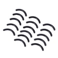 thumbnail image 1 of OULII 120Pcs Black Silicone Eyelash Curler Pads Refill Cushions Safe Durable Makeup Accessory, 1 of 8