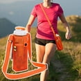thumbnail image 4 of Fairnull Water Bottle Bag Adjustable Shoulder Strap Portable Multifunctional Sling Bags Protection Unisex Outdoor Sports Water Cup Mesh Carrier Bag Camping Accessories, 4 of 10