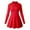 Red, variant on OQQ Womens Dress Casual Long Sleeve Elastic Simple A-Line Zipper Mini Dress
