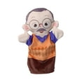 thumbnail image 3 of Marionetas de mano familiares, guantes para la cabeza, móvil, chistes de marionetas para dedos para fiesta preescolar, entretenimiento, Abuelo, 3 of 8