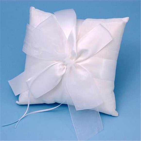 Coussin Porte-Alliances Tres Beau en Blanc