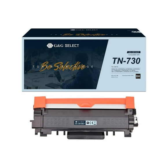 G&G Select Brother TN-730 Cartouche de toner noir remise à neuf