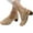 Khaki, variant on Loliuicca Women Chunky Heel Sandals, Elegant Buckled Non-slip Summer Shoes
