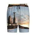 thumbnail image 4 of Wukai Elephant Giraffe Men’s Short Pajama Pants With Pockets Soft Sleep Pj Shorts for Men-3X-Large, 4 of 6