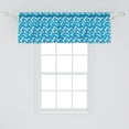 thumbnail image 2 of Ambesonne Floral Window Valance, Blossoming Magnolia Branches, 42" x 18", Sky Blue Indigo and White, 2 of 3