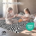 thumbnail image 4 of ODIKA 8'x10' Machine Washable Non-Slip Area Rug, Contemporary Abstract Animal Inspired Design with Bold High Traffic Rug, Black, 299547, 4 of 7