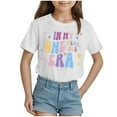 thumbnail image 4 of Gubotare Blouse for Girls Girls' Summer Tops Fashionable Short Sleeve T Shirt Casual Daily Shirt for Kids (White,Size 18-24 Months), 4 of 4