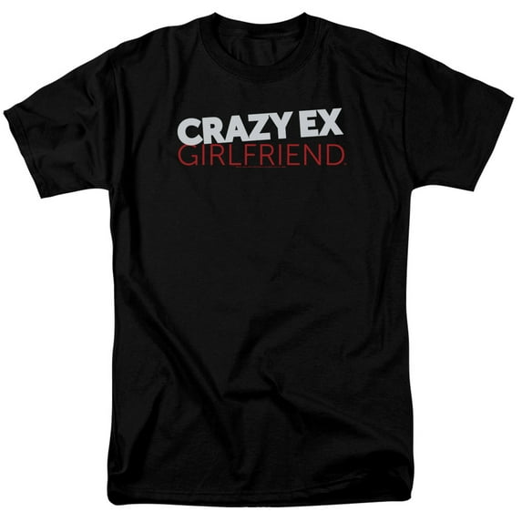 Crazy Ex Girlfriend Crazy Logo Adult 18/1 T-Shirt Black