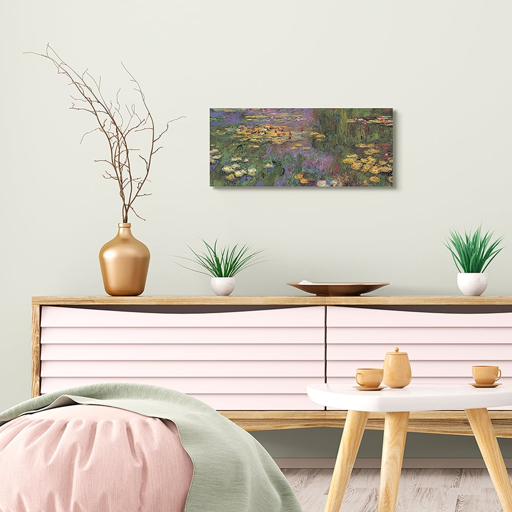 Stupell Industries Vibrant Traditional Painting Water Lilies Detail Monet Canvas Wall Art by Claude Monet