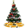 thumbnail image 4 of GZHJMY Christmas Tree Skirt Xmas Tree Skirts 48" Halloween Pumpkins Christmas Tree Mat for Christmas Holiday Party Ornaments, 4 of 5