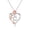 C, variant on Birthday Gift Initial Heart Necklace Heart Letter Necklace Personalized Monogram Necklace 1 Pc Chain Jewelry Gift for Men Women