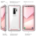 thumbnail image 5 of Samsung Galaxy S9 Plus case, i-Blason Ares Full-body Rugged Clear Bumper Case Without Built-in Screen Protector Pink, 5 of 6