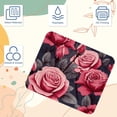 thumbnail image 3 of Rose 8.3x9.8 Inch Square Non-Slip Rubber Bottom Mouse Pad, Desk Pad, Desk Mat - Printed Design for Office and Gaming, 3 of 6