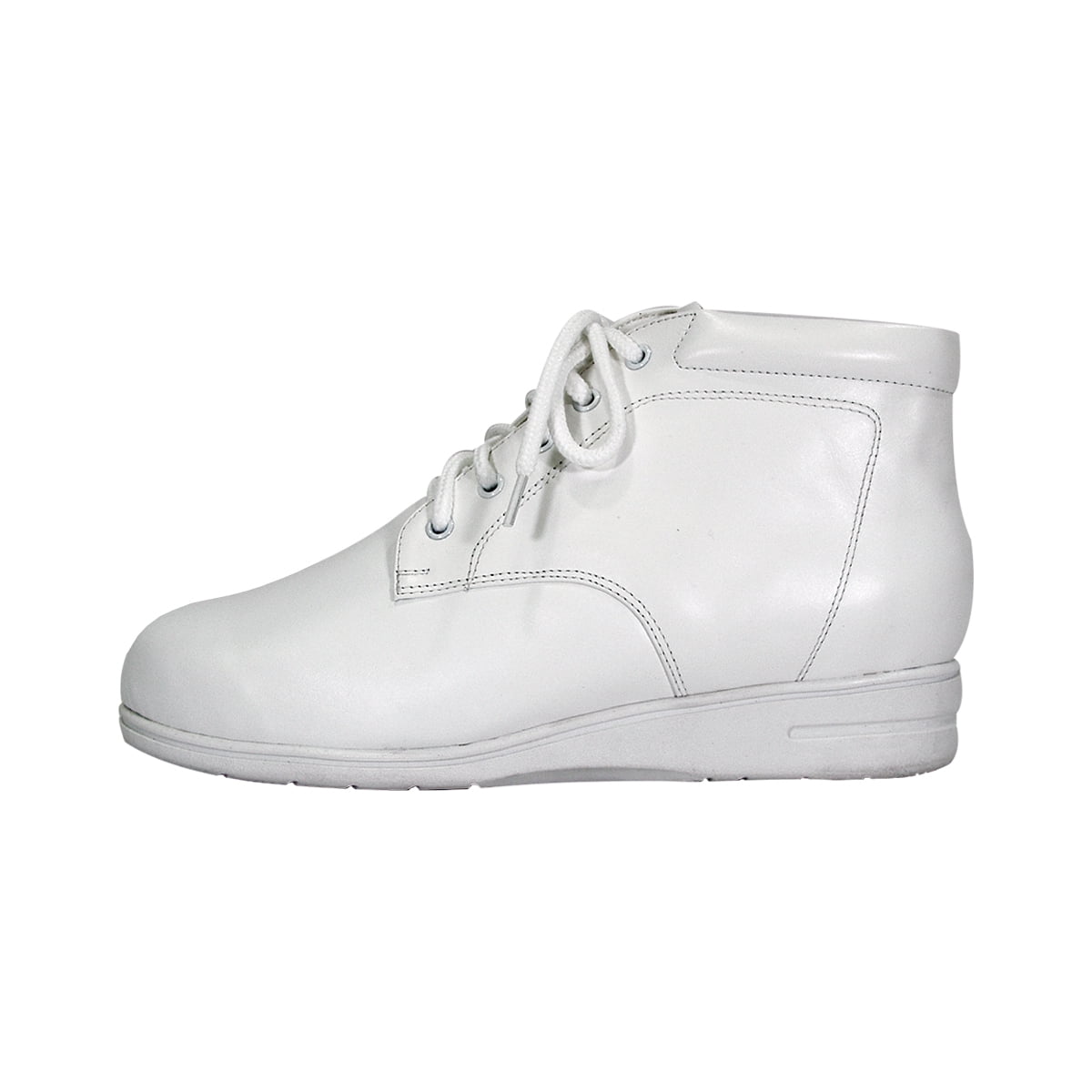 24 HOUR COMFORT Amy Wide Width Comfort Shoes For Work and Casual Attire WHITE 6
