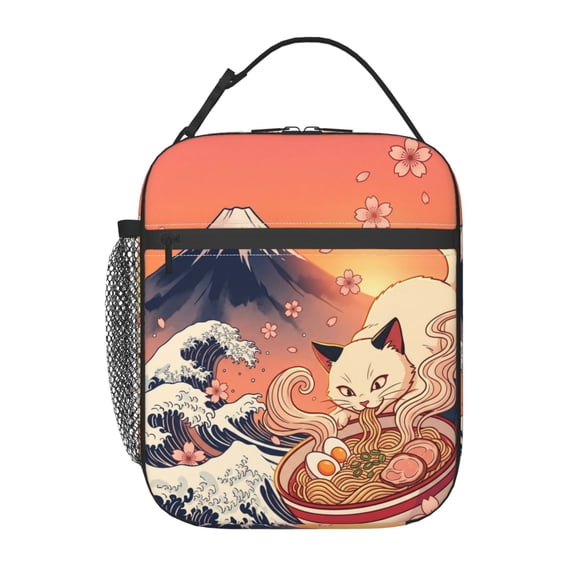Cat Lunch Bag Insulated Lunch Box Reusable Lunch Tote Bag For Women Men Work Picnic