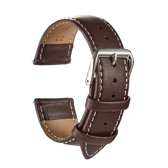 Correas de reloj de cuero genuino para hombre y mujer, repuesto de correa de reloj de pulsera de 18mm, 20mm, 22mm y 24mm, accesorios de reloj suaves