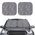 thumbnail image 2 of Wukai Daisies Flowers Car Front Windshield Sun Shade,Sun Visor Shield Block Automotive Interior Protector Blocks UV Rays-Large, 2 of 6