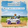 thumbnail image 6 of Conchico 24V Licensed Ford F150 Raptor Battery Powered Ride on Truck with Remote Control, 2-Seater and Rear Trunk for Toddlers Kids Ages 3-8 Gift, White, 6 of 9