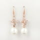 thumbnail image 2 of Pendientes Sunnimix Aro Gota Flor Oro Diamantes Imitación, 2 of 5