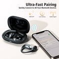 thumbnail image 6 of Wireless Earbud, Bluetooth 5.4, Smart Digital Display, 40-Hour Battery Life, IPX6 Water Resistance, Touch Controls, Ideal for Cycling, Running, and Working Out, 6 of 10